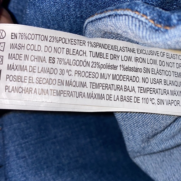 Forever 21 Small Denim Bodycon Mini Dress Ruffled Hem - Picture 11 of 13